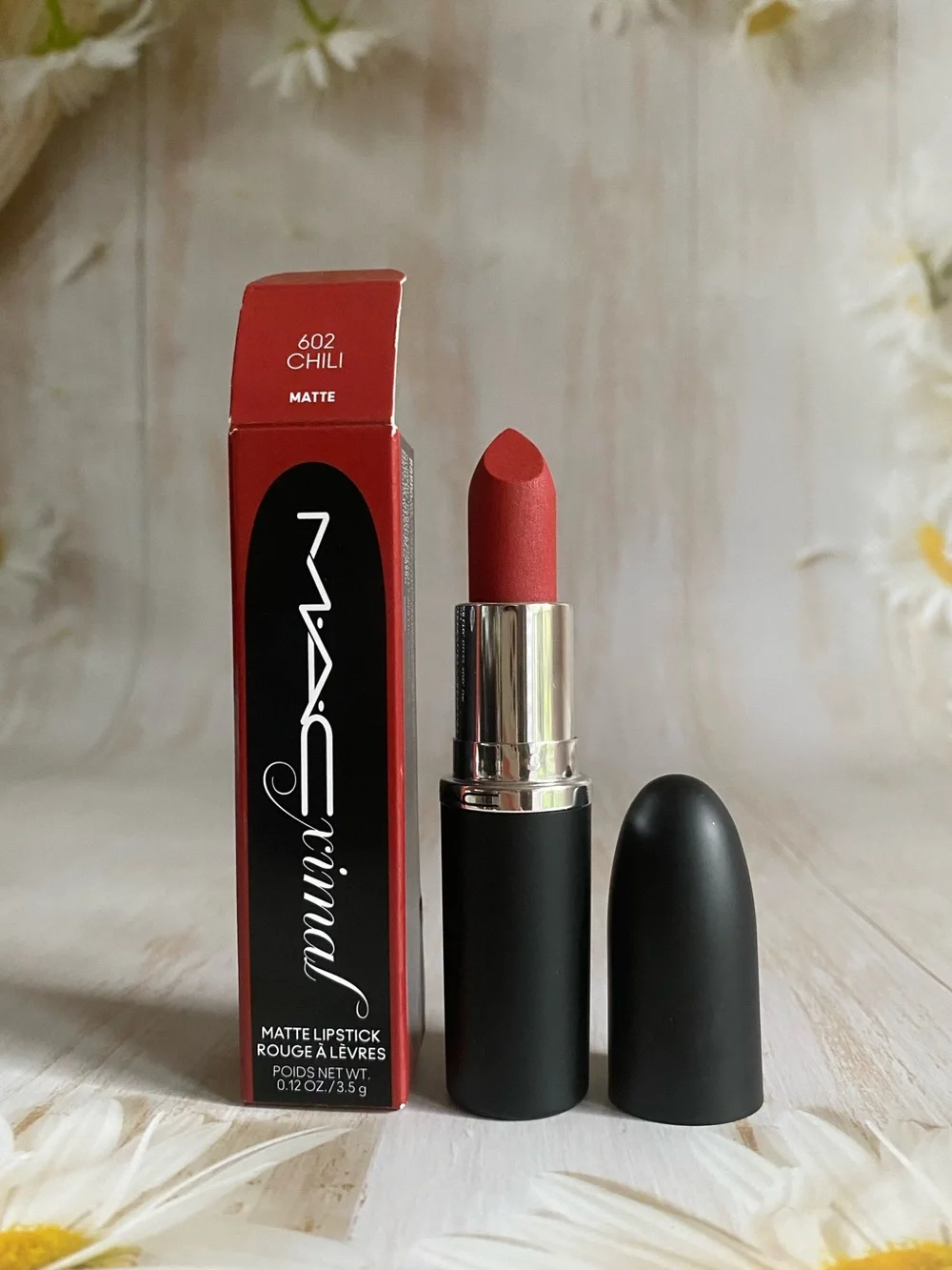 MAC Macximal Matte Lipstick 602 CHILI -  Full Size - Brand New In Box